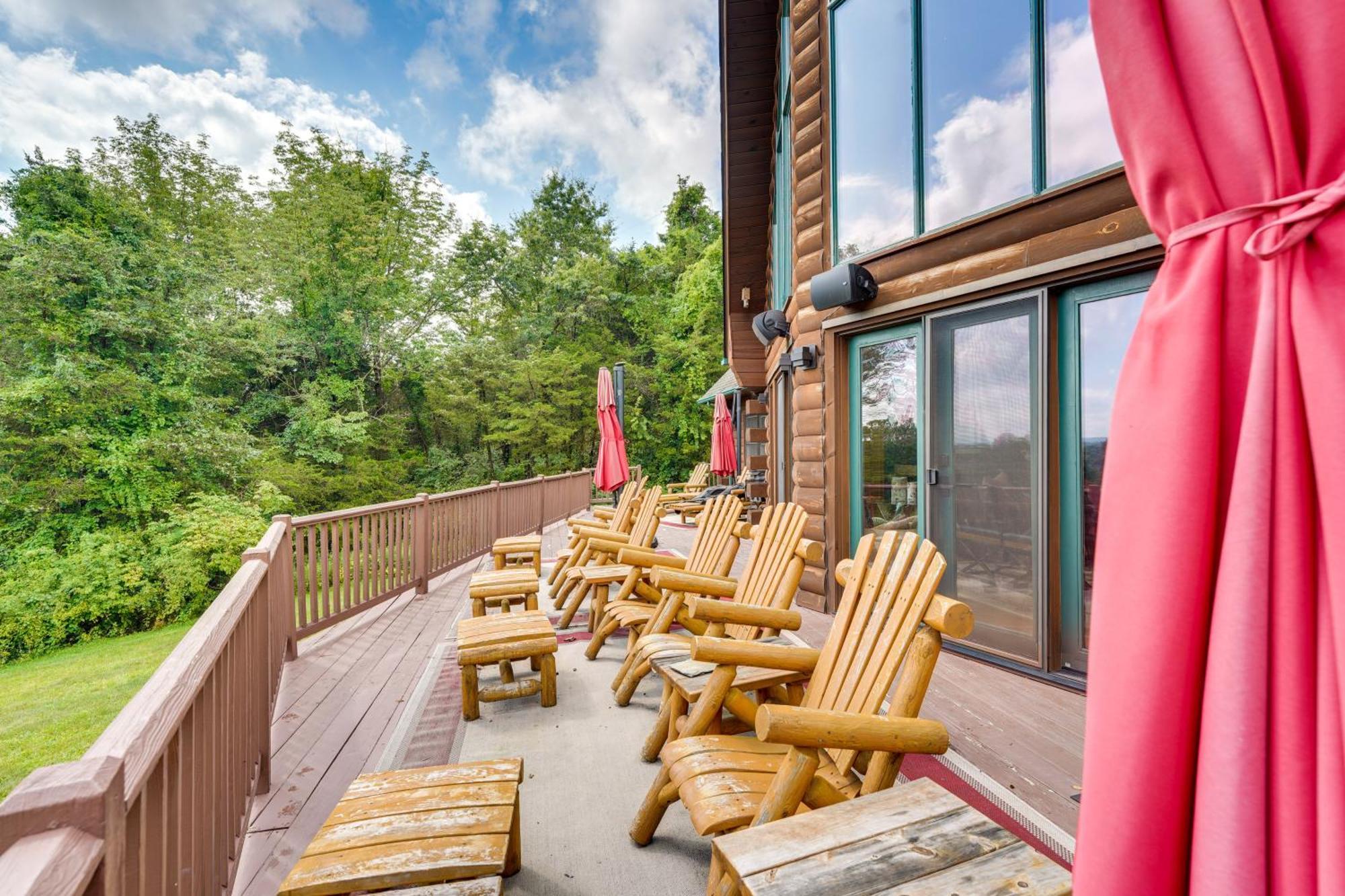 Blairstown Luxury Log Cabin With Ev Charger And Mtn Views! מראה חיצוני תמונה