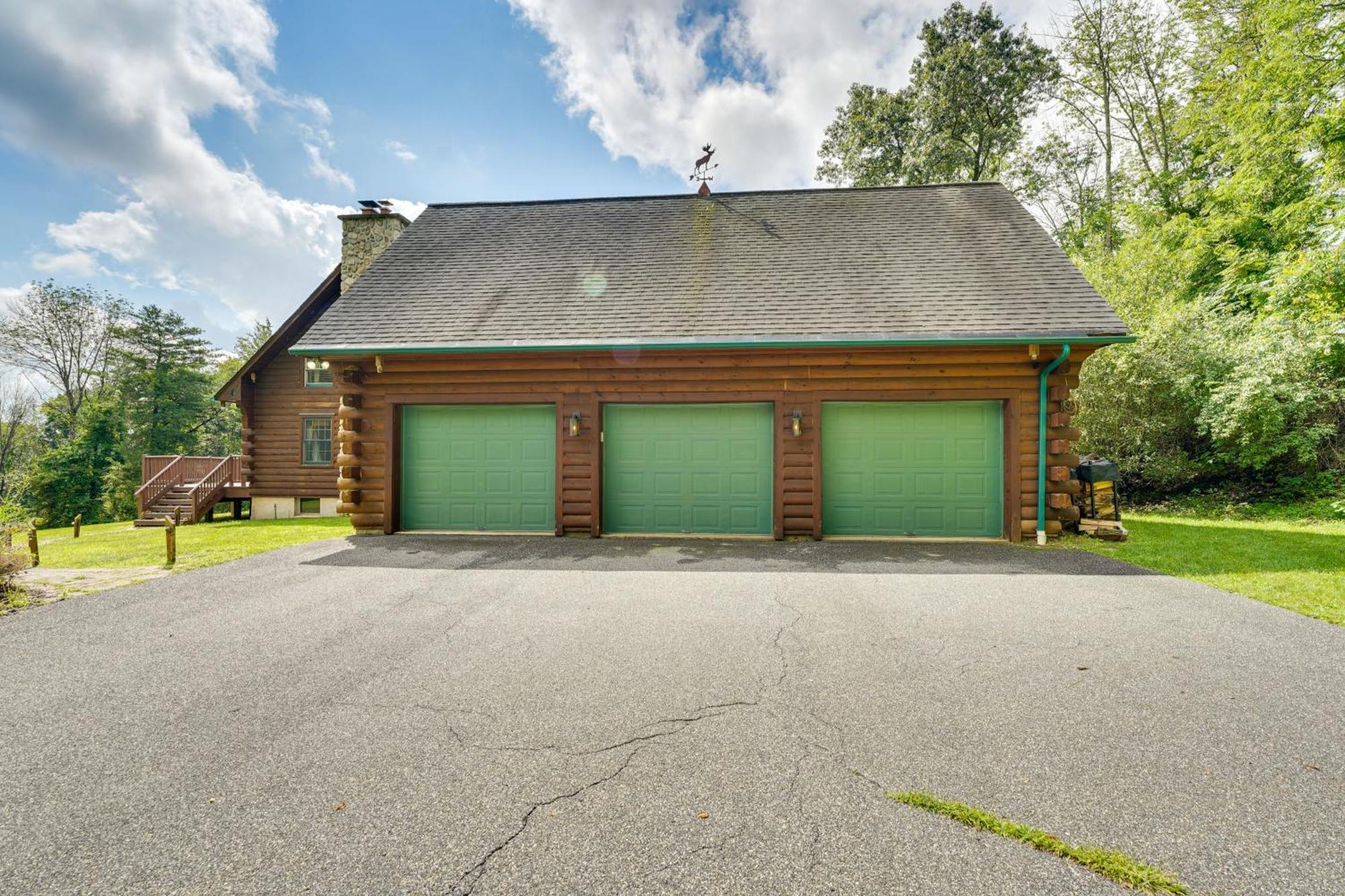 Blairstown Luxury Log Cabin With Ev Charger And Mtn Views! מראה חיצוני תמונה
